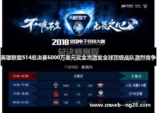 英雄联盟S14总决赛6000万美元奖金池激发全球顶级战队激烈竞争